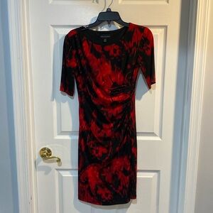 Connected Apparel size 4P red and black dress
